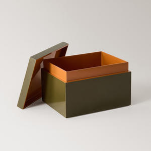 กล่องเก็บของเคลือบแล็คเกอร์ตกแต่งที่มีความซับซ้อนพร้อมฝาปิดสำหรับห้องนั่งเล่นสำนักงานและการตกแต่งภายในที่ทันสมัย - Product Image 2