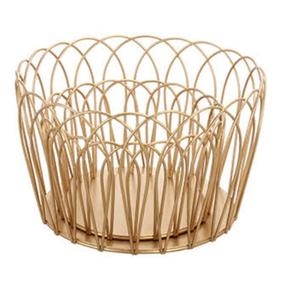 Panier à fruits en finition plaquée or, ustensiles de cuisine, panier de rangement pour fruits, nouveau design, panier fait à la main pour le rangement des fruits - Product Image 2