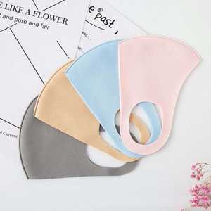 Mascarilla facial de satén de seda cómoda de doble capa lavable reutilizable con nariz Wir - Product Image 2