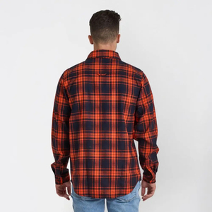 Chemises décontractées boutonnées à manches longues pour hommes, design ample, imprimé flanelle, en polyester/coton tricoté respirant, style urbain - Product Image 6