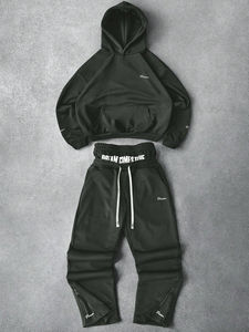 Survêtements personnalisés pour hommes 2026, écologiques, respirants, unis, grandes tailles, avec logo et design sur mesure, vêtements de sport d'hiver - Product Image 2