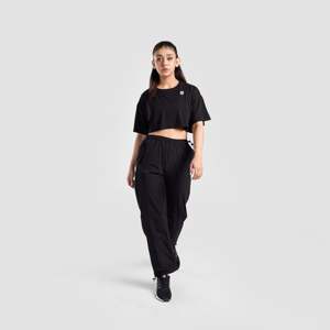 Pantalones Cargo Casuales con Cintura Elástica, Talla XL, Color Negro, para Deportes, Entrenamiento, Gimnasio, con Cierre, Pliegues, Tejido Plano, Corte Recto - Product Image 4