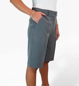 Pantalones Cortos Informales con Bolsillos para Mujer, Pantalones Cortos con Bolsillos, Color Gris, Novedad - Product Image 5