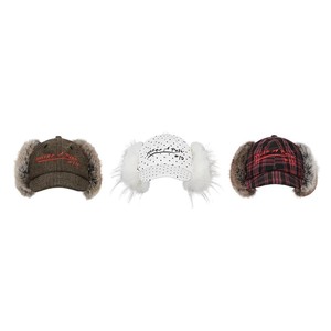 Casquette de baseball en peluche pour femmes, chapeaux en fourrure rétro amusants avec rabat pour les oreilles - Product Image 6