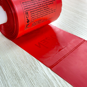 Bolsa de basura de plástico resistente HDPE sellada en estrella de alta calidad, rollo de bolsas de basura a prueba de agua y fugas para embalaje - Product Image 4