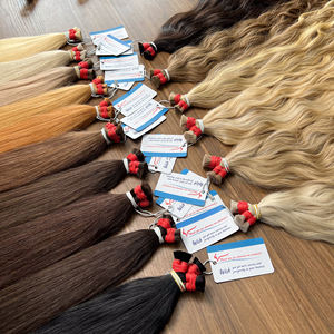 Extensión de cabello humano a granel vietnamita cabello ondulado natural y liso de color disponible en stock listo para enviar - Product Image 1
