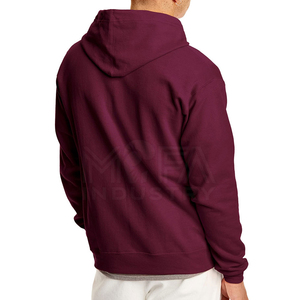 Sudadera con capucha y cremallera para hombre, 100% algodón, lisa, informal, con bordado personalizado, a la venta en Pakistán - Product Image 3