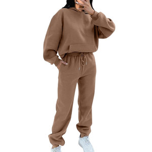 Chándal de Invierno de Primera Calidad para Mujer, Diseño de Dos Piezas, Chándal de Manga Larga Personalizable para Mujer - Product Image 1