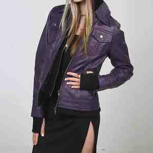 Veste en simili cuir pour femme, style motard, coupe slim, fermeture éclair, veste de moto, vêtement décontracté streetwear, veste en cuir pour femme - Product Image 4