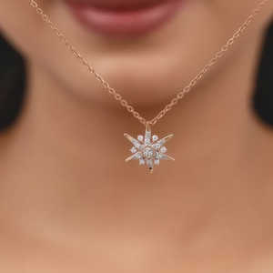 Pendentif diamant étoile de soleil en or rose-Heer by GIVA-Elégant Diamond Charms - Product Image 2