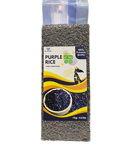 Arroz negro orgánico saludable de grano largo con arroz salvaje morado secado de fábrica exportado 1kg 5kg 10kg empaquetado en bolsas de papel Vietnam - Product Image 1