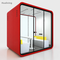 Cabine acoustique mobile d'intérieur, isolation phonique, cabine silencieuse pour le travail au bureau, le streaming en direct et l'enregistrement
