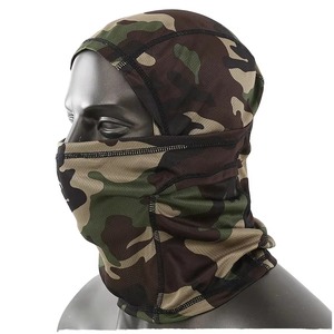Sew Sports CI-BC-003 Cagoule personnalisée à motif camouflage coloré, masque intégral respirant et imperméable en polyester et coton, unisexe - Product Image 1