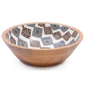 Cuenco de madera Natural hecho a mano para servir dulces, cuenco tallado en la raíz, pulido y textura natural, cuenco hecho a mano para restaurante en casa, venta al por mayor - Product Image 1