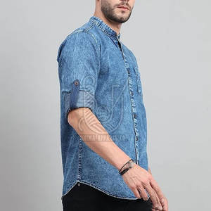 Camisas Vaqueras Casuales para Hombre, 100% Algodón, Transpirables, Logotipo Personalizado, Marca Privada, Alta Calidad - Product Image 4