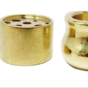 Portavelas de Palo Santo, hecho a mano, hecho a mano, lo último en decoración del hogar, portavelas de cobre personalizado único elegante - Product Image 1