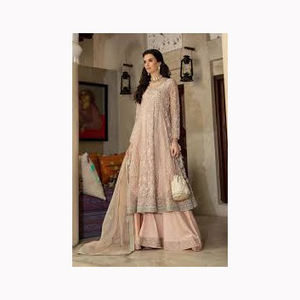 Ropa DE BODA indio tradicional imitación Georgette bordado trabajo Lehenga Choli con Red Dupatta proveedor indio - Product Image 1