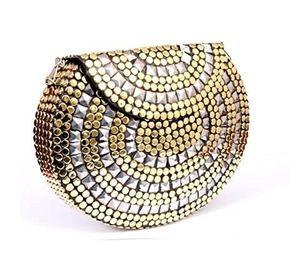 Chaînes de sac à main en métal pour femmes, fermeture à glissière, écologiques, de haute qualité, faites à la main, pour les soirées - Vente en gros, vente chaude - Product Image 6