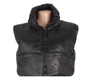Venta al por mayor de Chaqueta corta acolchada para mujer, moda de invierno, abrigo corto cálido de plumón, ropa de calle, prendas de vestir exteriores acolchadas de gran tamaño, logotipo personalizado - Product Image 5