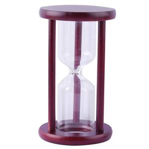 Ensemble de sabliers en bois élégants, horloges à sable décoratives, accent de décoration pour la maison contemporaine - Product Image 6