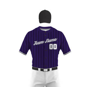 Nueva llegada 2024 poliéster personalizado propio logotipo uniformes de béisbol al por mayor OEM servicios directos de fábrica uniformes de béisbol - Product Image 5