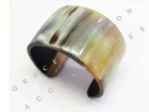 Bracelet en corne de buffle et de boeuf fait main Meilleur design Bracelet de mode en couleur corne naturelle de l'amour - Product Image 4