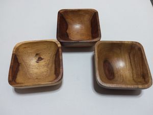Tazón de mesa de diseño clásico, tazón para servir comida, forma y tamaño personalizados, tazón de madera para decoración del hogar, tazón para servir comida - Product Image 2