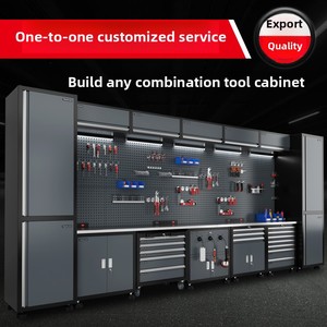 Station de travail industrielle pour la réparation automobile, chariot à outils combiné, établi d'atelier multifonctionnel en acier, personnalisable OEM/ODM - Product Image 4