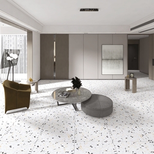 Carreaux de terrazzo modernes en céramique antidérapants pour l'extérieur, 600x1200 mm, pour appartement - Product Image 6
