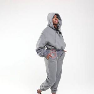 Logo personnalisé OEM Survêtement d'hiver unisexe XXL Pantalon de survêtement respirant à capuche en polaire à séchage rapide Offre Spéciale pour femmes de grande taille Vente en gros - Product Image 2