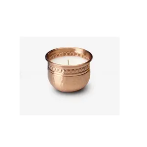 Creative Decorative copper Candle Holder for table top and bedroom decorative round shape and at best price