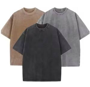 Cuello redondo Sun Faded Oversized Boxy Fit Casualwear DTG Camiseta para hombres Muchos colores sólidos disponibles para adultos - Product Image 5