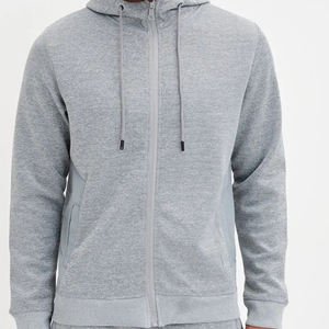 ชุดวอร์มเล่นกีฬาวิ่งจ๊อกกิ้งผ้าฝ้าย GSM 500สำหรับผู้ชายชุดวอร์มสองชิ้นมีซิปผ้าเฟรนช์เทอร์รี่ติดโลโก้ได้ตามต้องการ - Product Image 2