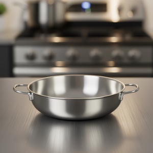 Cacerola DUNE de Acero Inoxidable Cromado Pulido de 300 ml y 24 cm para Uso en la Cocina de Metalsomma - Product Image 3