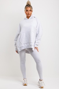 Streetwear Custom Cotton Polyester Streetwear <b>White</b> Color <b>Oversized</b> Classic Hooded <b>Hoodie</b> & Sweatshirts for Women's - Product Image 5