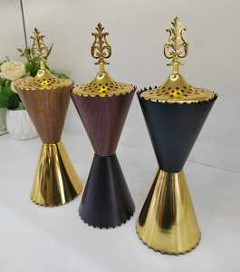 Nuevo 2024 viento industrial 3 piezas soporte de incienso de resina árabe bakhoor Home Hotel incensario conciso señora quemador de incienso - Product Image 3