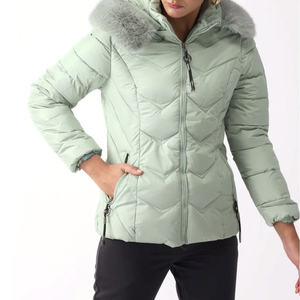 Chaqueta Acolchada con Capucha para Mujer, Abrigada para Invierno, Relleno de Algodón, Transpirable, Resistente al Viento, Personalizable, OEM, Venta al Por Mayor - Product Image 5
