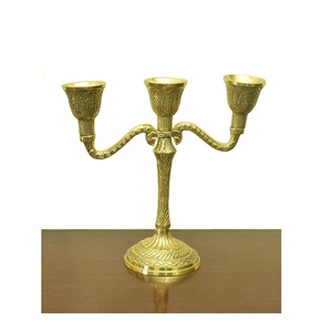 Bougeoir en laiton antique Trois - Product Image 6