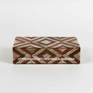 กล่องเครื่องประดับเรซินที่มีการฝังสไตล์รักทางทะเลสำหรับตกแต่งบ้านโดย faizacraft - Product Image 2