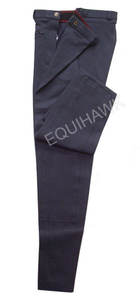 Pantalones de Montar a Caballo de Punto de Algodón Premium y Jodhpur con Bolsillo Cruzado, Corte Ajustado, Cierre de Cremallera, Diseño Personalizado - EQUIHAWK - Product Image 3