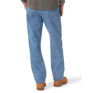 Jeans en denim pour homme de haute qualité, respirant, d'hiver, uni, streetwear, taille plus, coupe droite, délavé, taille mi-haute, léger - Product Image 2