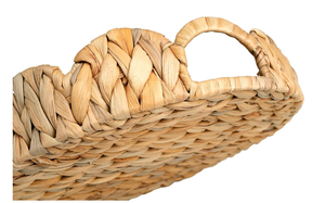 Jacinto de agua natural redondo y flexible al por mayor, bandeja para servir con asas para cocina, baño, sala de estar, uso de bebidas, Vietnam - Product Image 5