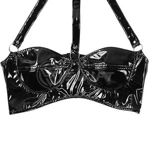 Soutien-gorge de sport en cuir pour femmes de haute qualité Nouveau style sexy respirant et imperméable-Fabriqué au Pakistan - Product Image 5