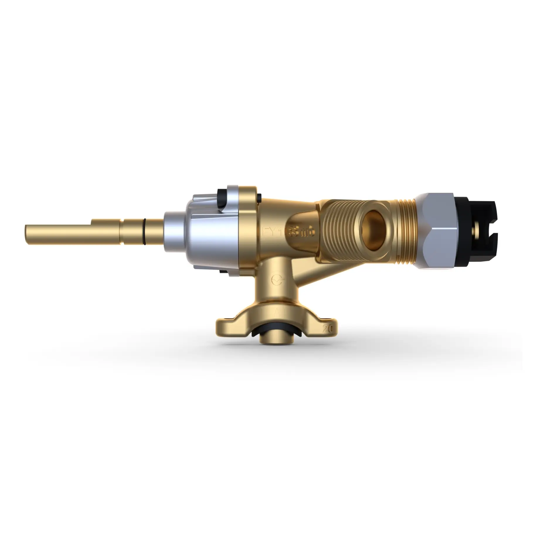 Safety Double Outlet Oven Valves Premium Gas Stove Valve Available LPG - NG Brass Material Valves For Cooker Oven Stove