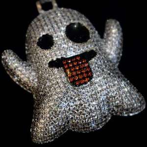 Pendentif Hip Hop en argent sterling 925 avec moissanite, entièrement serti de diamants ronds, plaqué or, pour hommes et femmes - Product Image 2