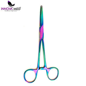 คีมผ่าตัดสแตนเลสสตีลสีรุ้งใช้ซ้ำได้ใช้พื้นฐานของเครื่องมือผ่าตัดคีม - Product Image 6