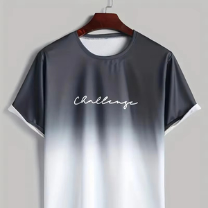 Nouveau style de conception hommes t-shirt court personnalisé nouveau design bonne qualité stock, vêtements en vrac, mélange de vêtements balle, vêtements d'occasion - Product Image 1