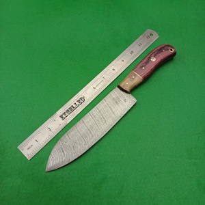 มีดเชฟเหล็กดามัสกัสสไตล์ญี่ปุ่นมีดทำครัวมืออาชีพคมมีดด้ามไม้ pakka - Product Image 6