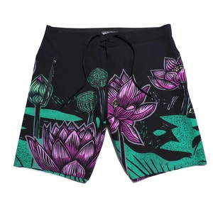 Shorts de bain de basket-ball pour hommes en polyester avec logo personnalisé, couleur personnalisée, séchage rapide, coupe-vent, respirant, fermeture à cordon - Product Image 3