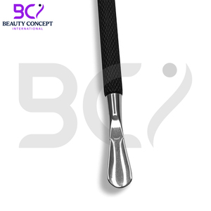 Recortador de cutículas de color negro Calidad Acero inoxidable Producto más nuevo Mejor venta Herramientas de manicura Empujadores de cutículas de doble cara - Product Image 5